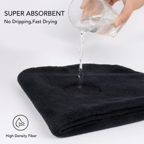 Sinland 3-pack hair towels lightweight and anti-frizz friendly after showers