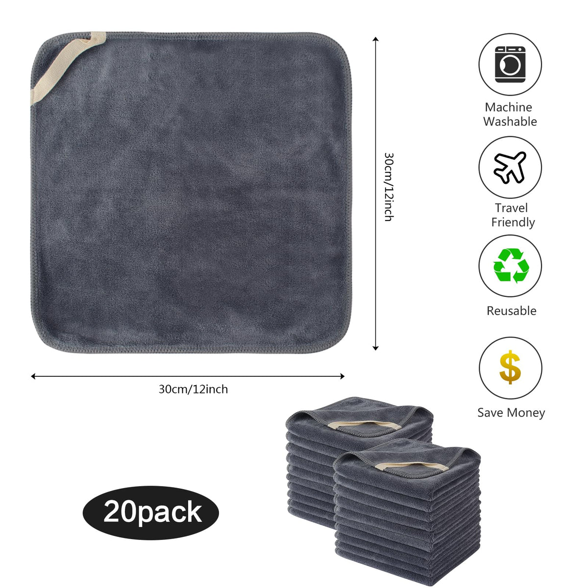 SINLAND easy-to-use face cloth displayed for skincare routines.