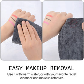SINLAND soft washcloth suitable for makeup removal with water or mild soap.