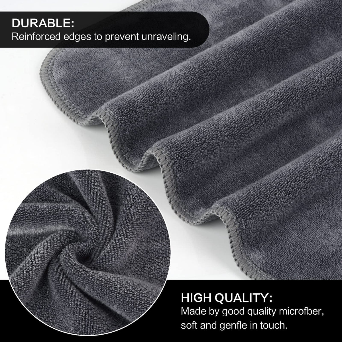 SINLAND fast-drying microfiber cloth shown on a clean surface for daily use.