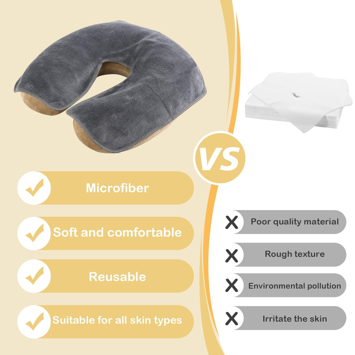 SINLAND microfiber cover conforms to cushion shape for even support