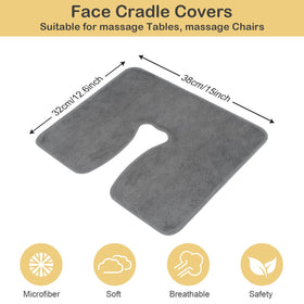 SINLAND large-size microfiber cover fits standard crescent cushions securely