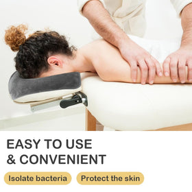 SINLAND face cradle cover is machine-washable and reusable for hygienic sessions