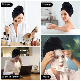 Sinland hair-drying cap wrapped twist securing hair without pulling