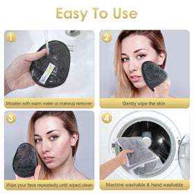 SINLAND microfiber texture close up highlighting plush material for comfortable cleansing
