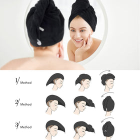 Sinland microfiber towel turban absorbent for gym and travel