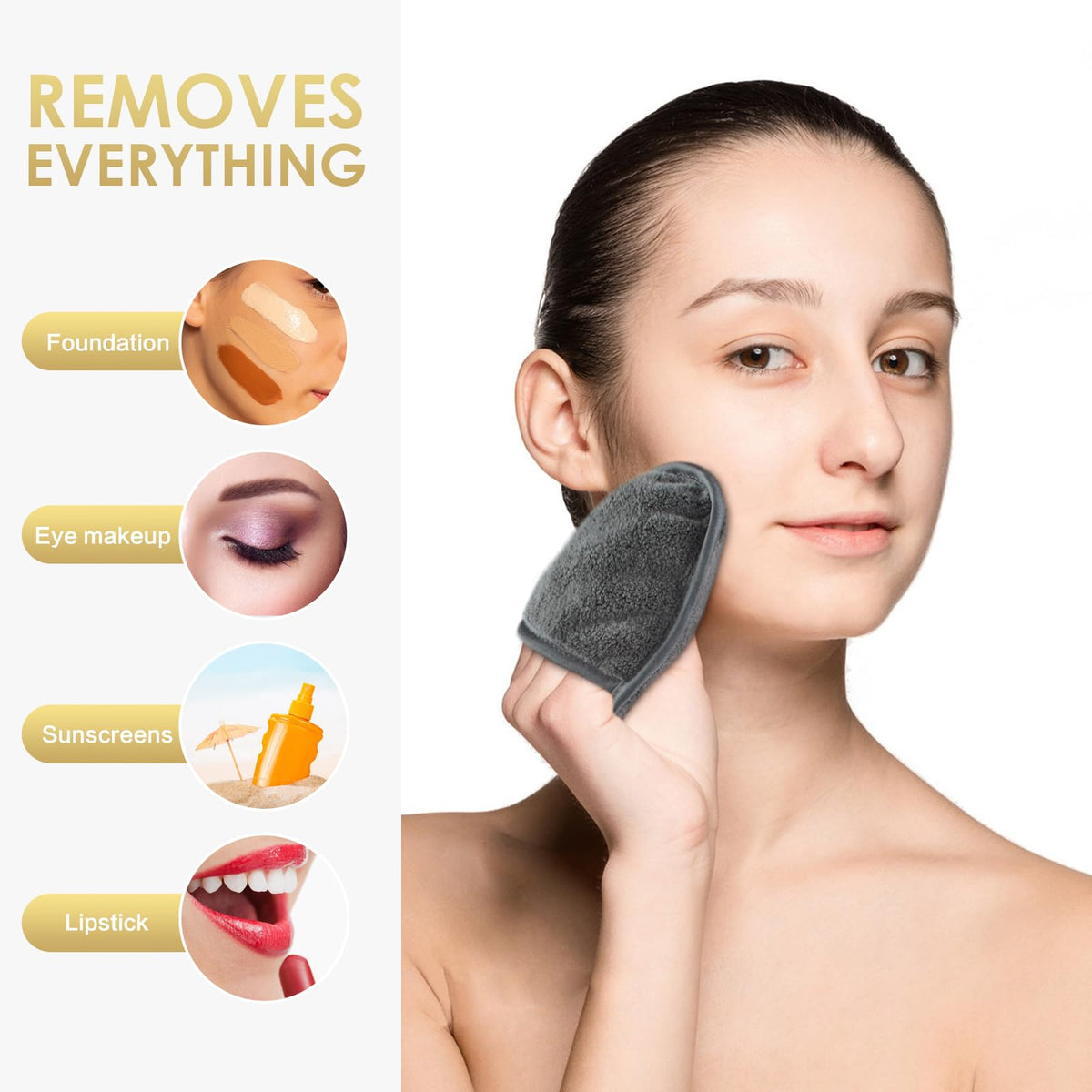 SINLAND travel bag with pads ready for on the go cleansing