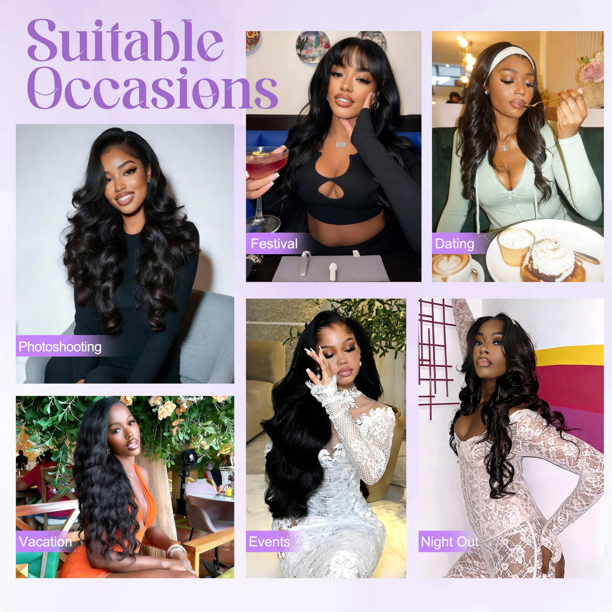 Sinoppby ideas for weddings and parties styling with body wave bundles