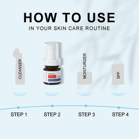 SINPIN aobenz serum applied on the face showing daily care