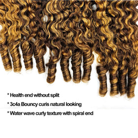 Sinuowei Burmese curly bundles 20 inch water wave hair for dramatic length and seamless movement