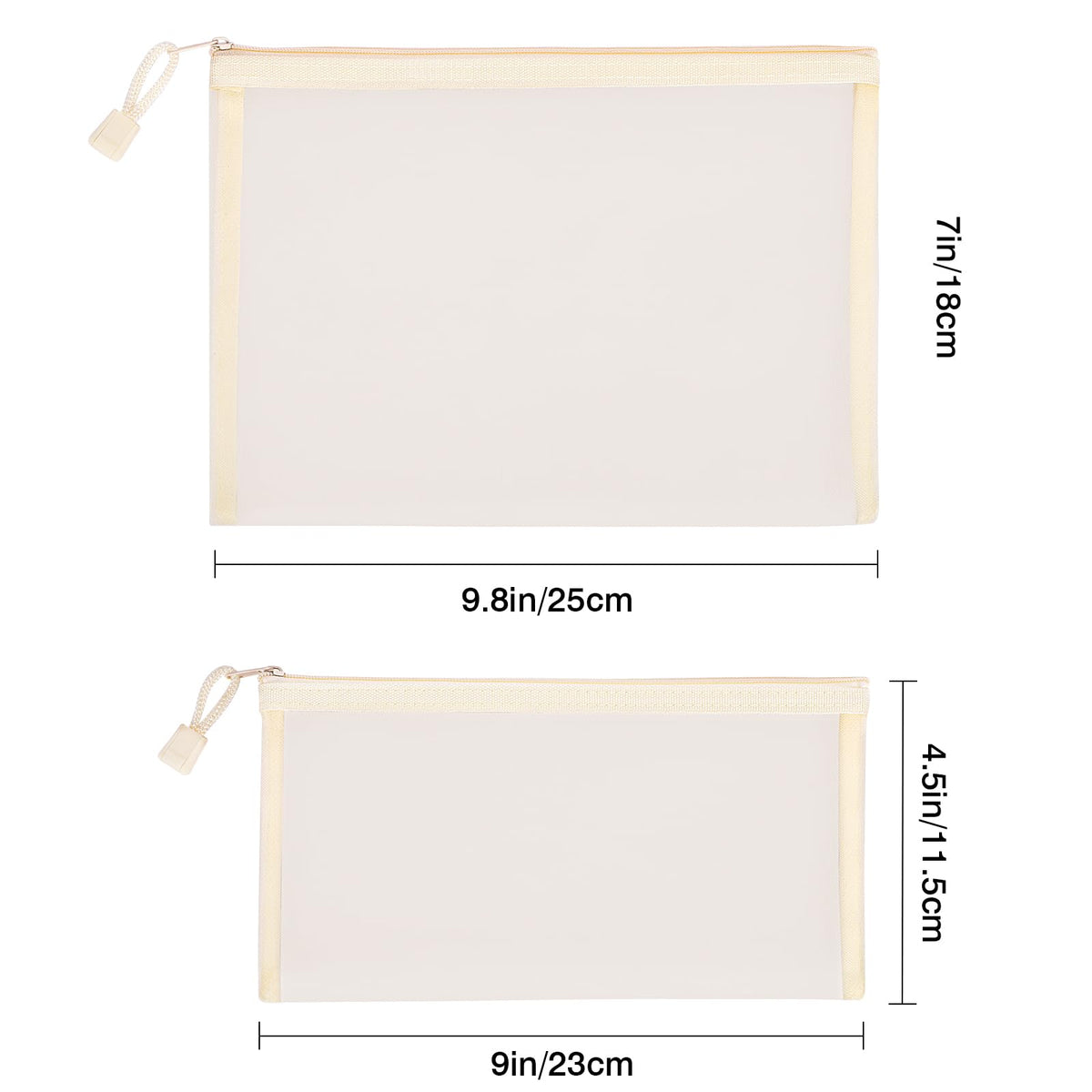 Sinzip 12-pack mesh pouches offer color-coded organization.