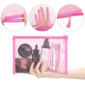 Sinzip A5 mesh pouch compact size for on-the-go organization.