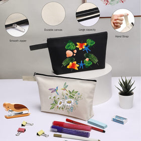 Sinzip extra small canvas pouch ideal for pencils and small items.