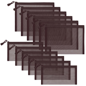 Sinzip nylon mesh pouch A5 for cosmetics and essentials.