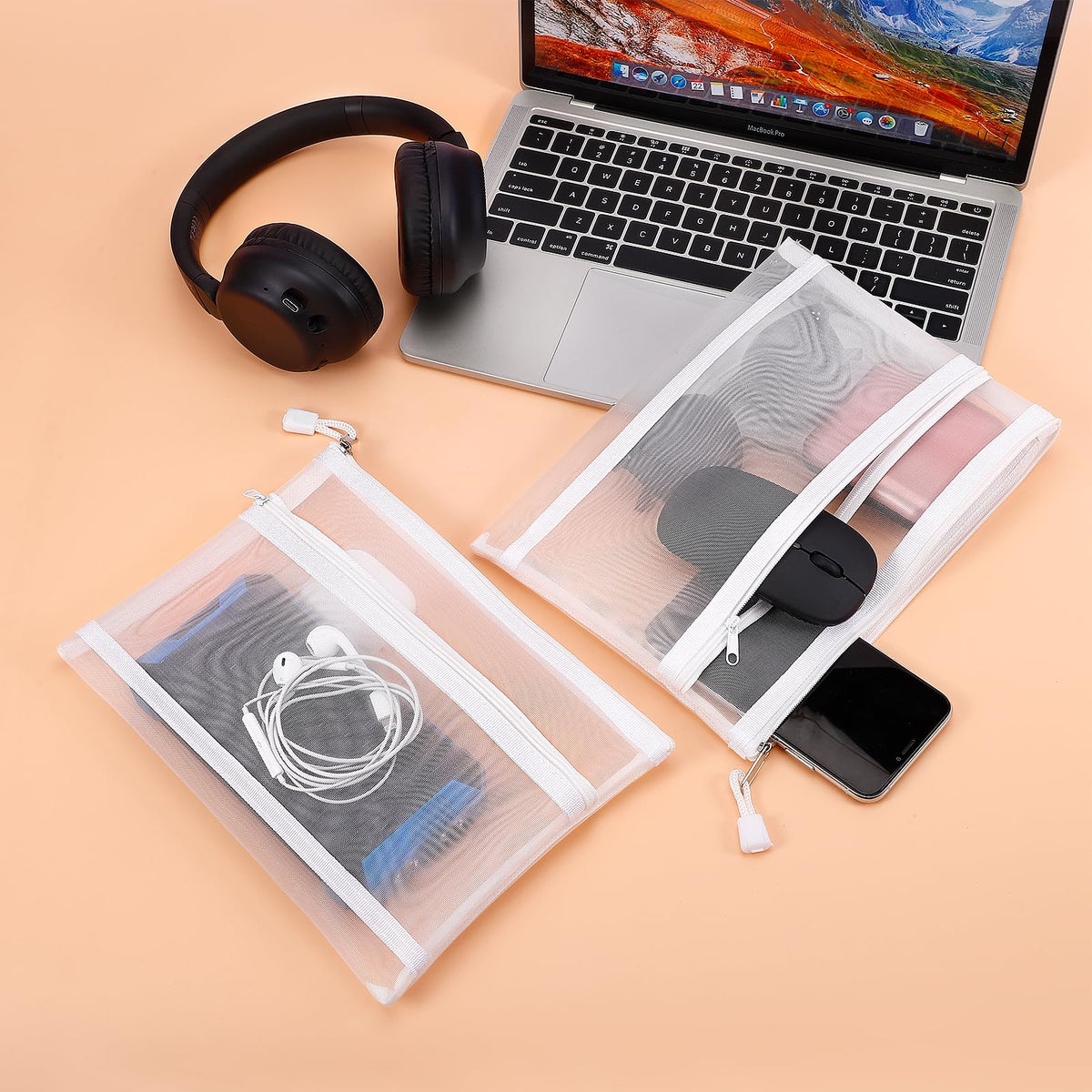 Multipurpose organizer for office, school, or travel essentials.