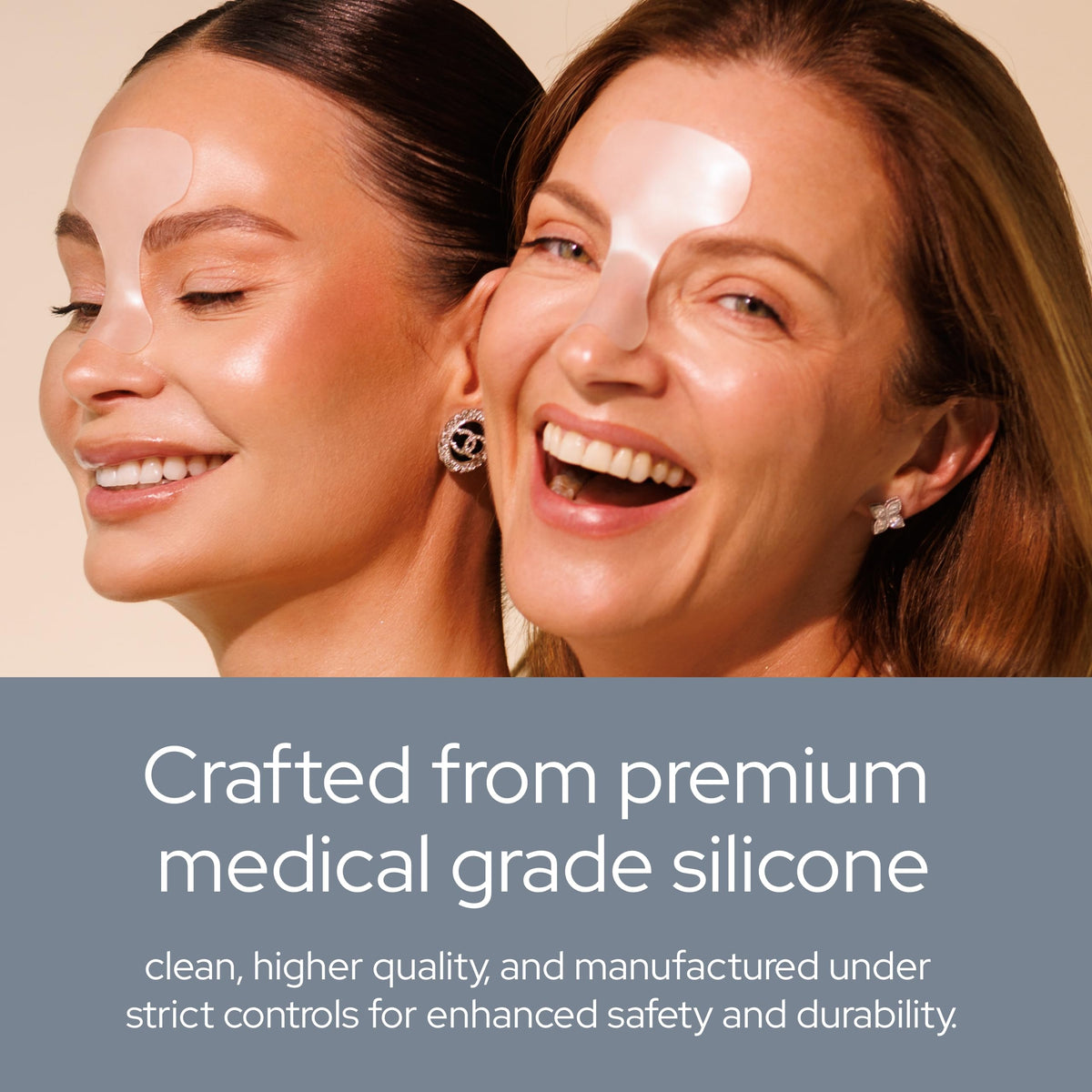 SiO Beauty Mid-Brow 11's Lift patch being applied with step-by-step guidance.