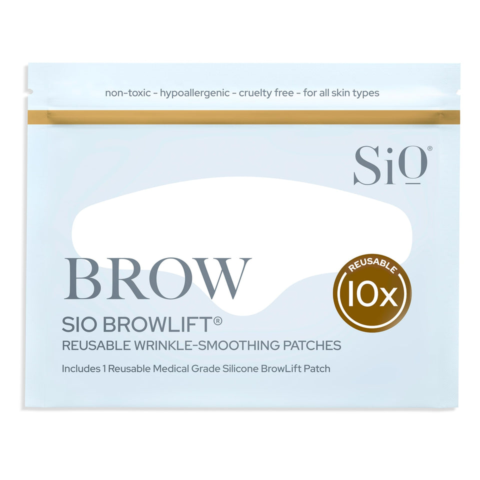 SiO Beauty Mid-Brow 11's Lift patch between brows smoothing fine lines.