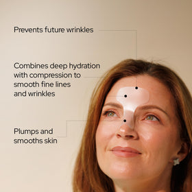 SiO Beauty Mid-Brow 11's Lift reusable silicone patches for multiple uses.