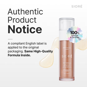 SIORÉ NMN Intensive Serum pump-dispense enables controlled daily use