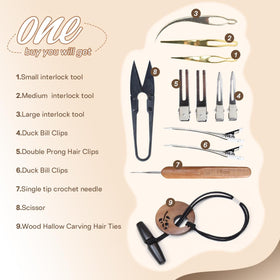 Siphis Interlocking Tool for Locs large close-up handles larger dreadlocks with ease