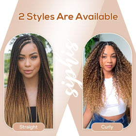 Siphis pre-stretched 26-inch braiding hair ideal for quick, even styling.