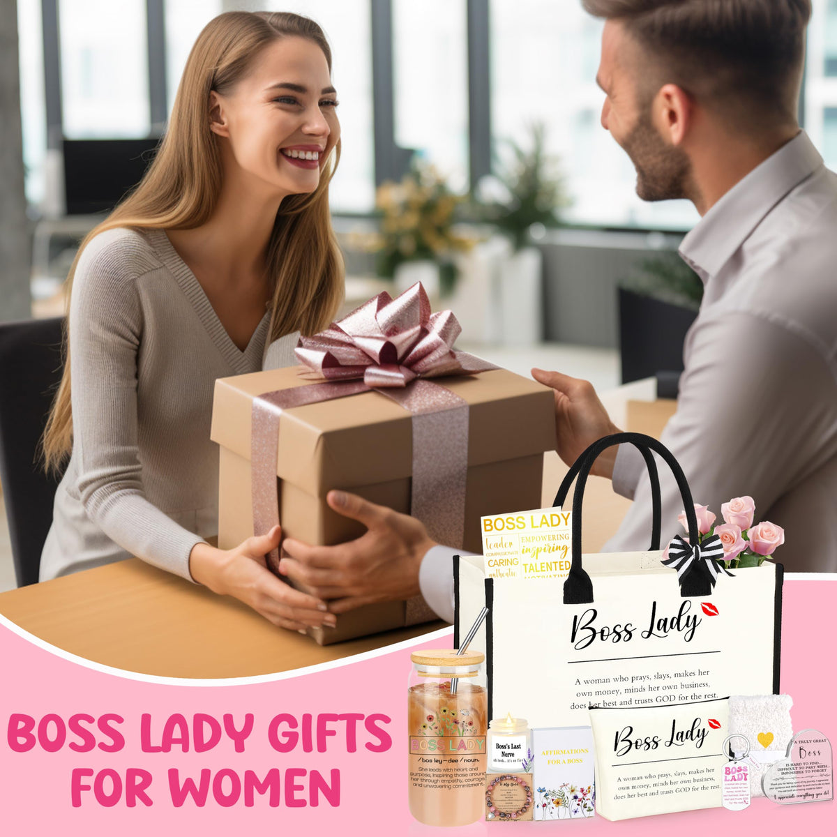 SiplyHaven Boss Lady gift bracelet as a stylish professional accessory