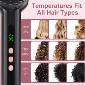 SIQUER straightener brush with auto-off feature for safety