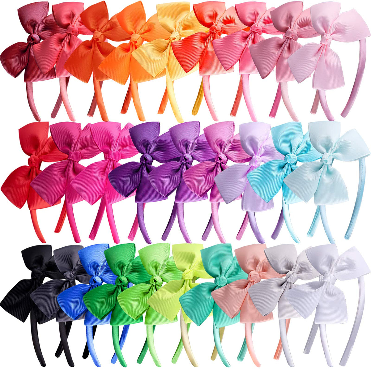 SIQUK bow headband in 28 colors for girls, ideal for daily styling.