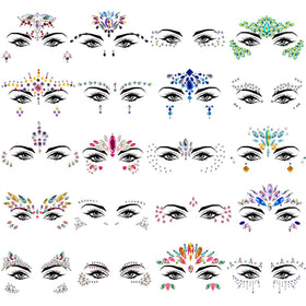 SIQUK face jewels set with 20 styles for festival makeup inspiration