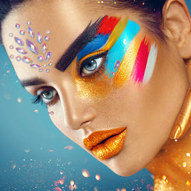 SIQUK vibrant set suited for festivals, weddings, stage makeup