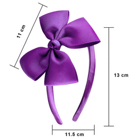 SIQUK grosgrain bow headband with soft fabric for comfortable wear.