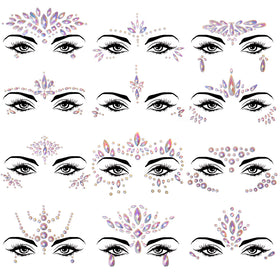 SIQUK noctilucent face jewels glow softly for night party looks