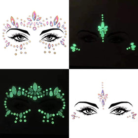 SIQUK self-adhesive face gems for quick, easy wear