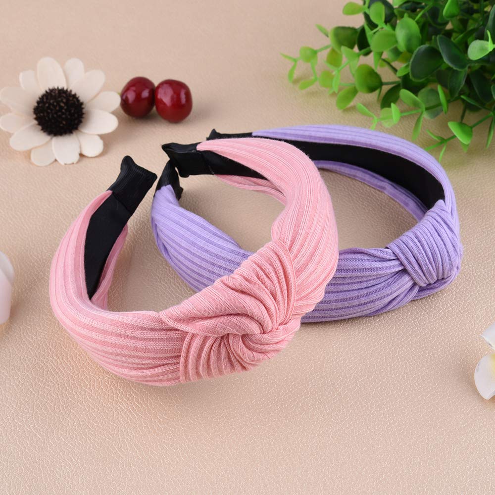 SIQUK top knot headband gray cross knot provides versatile, subtle accessory for daily wear