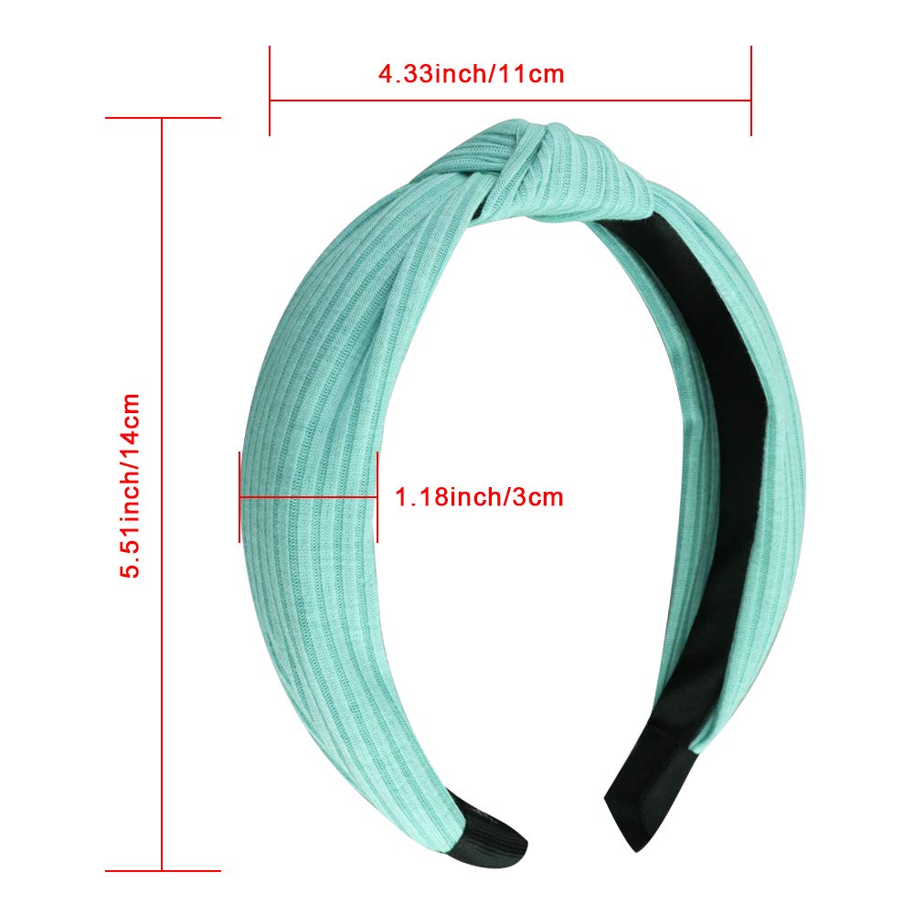 SIQUK top knot headband worn on head for everyday styling