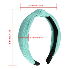 SIQUK top knot headband worn on head for everyday styling