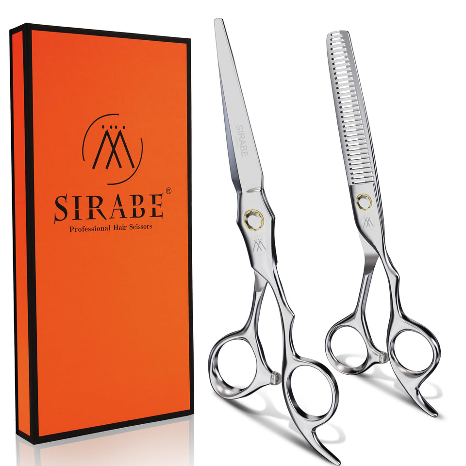 Sirabe hair cutting scissors – precise blades for clean, smooth cuts.