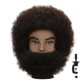 Sirydtm Afro kinky curly head with 6-inch hair for braiding practice and coloring