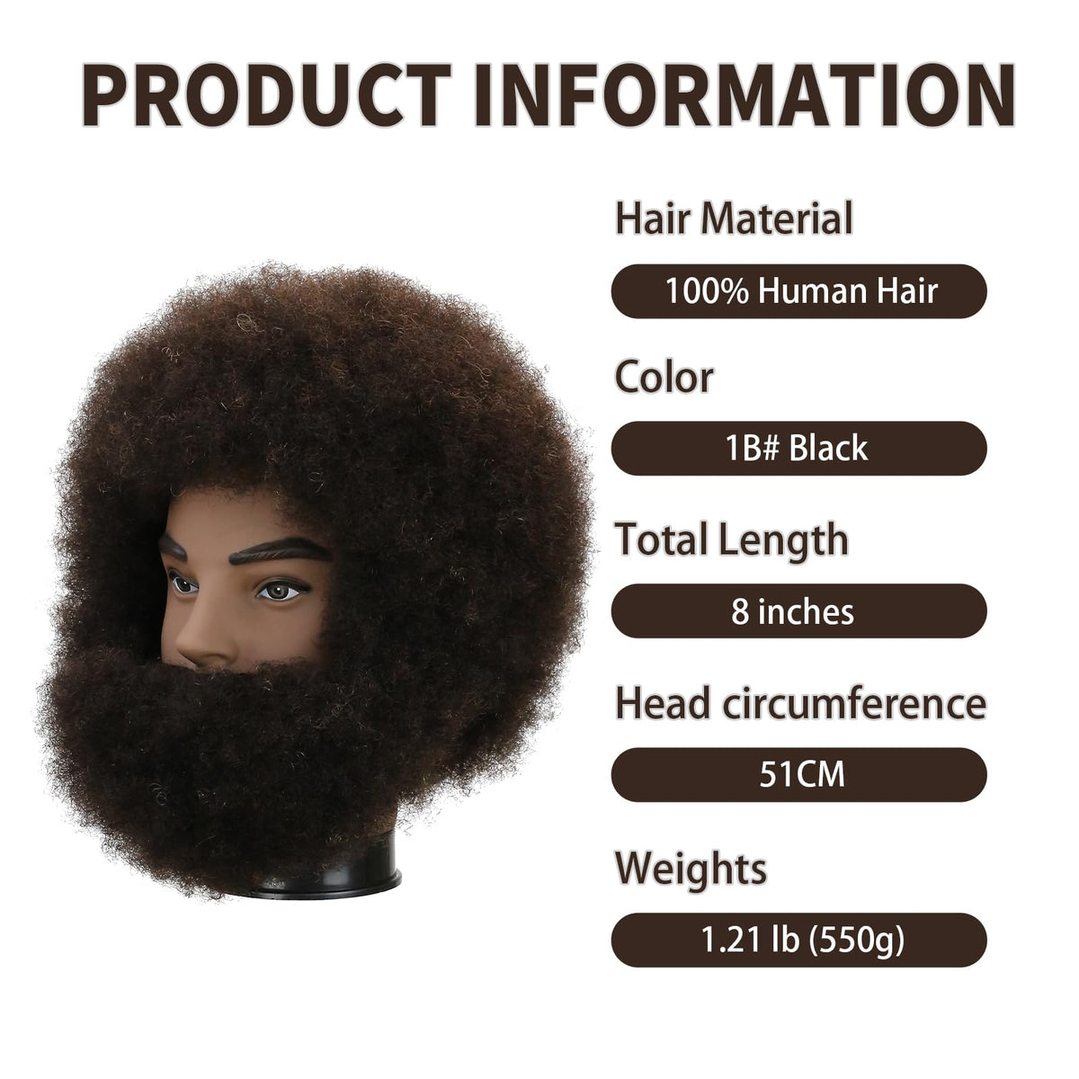 Sirydtm cosmetology training head on soft PVC base for secure clamping
