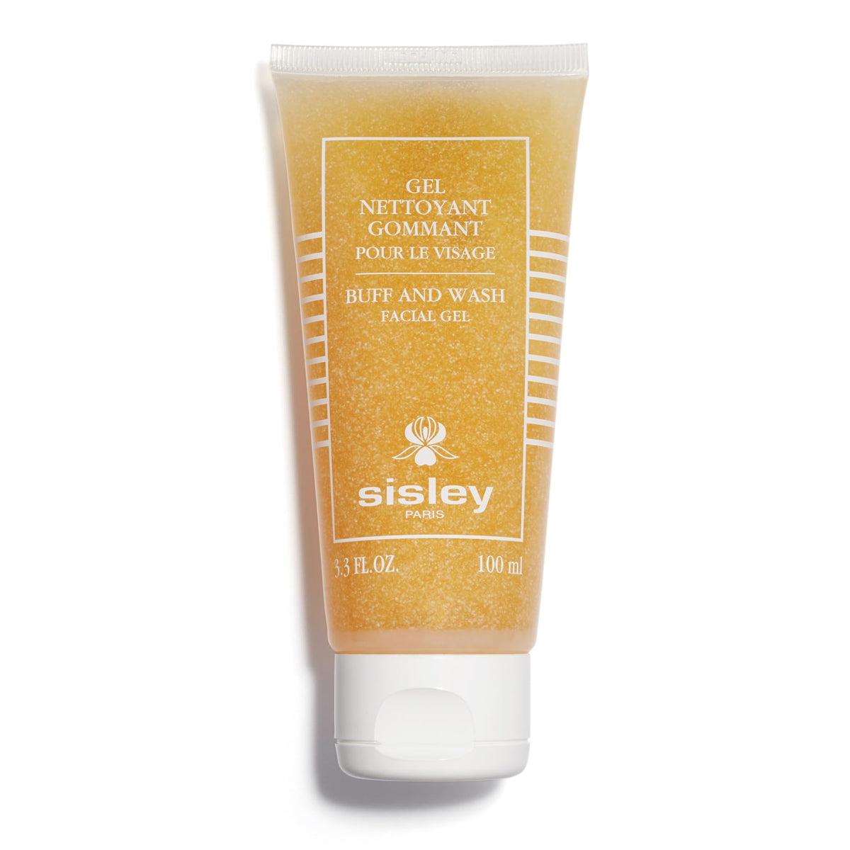 Sisley Paris Buff and Wash Face Gel bottle ready for daily routine