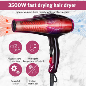 SISROL concentrator nozzle for precise styling and faster airflow.