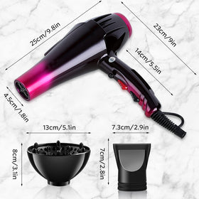 SISROL ionic hair dryer with ion technology for frizz reduction.