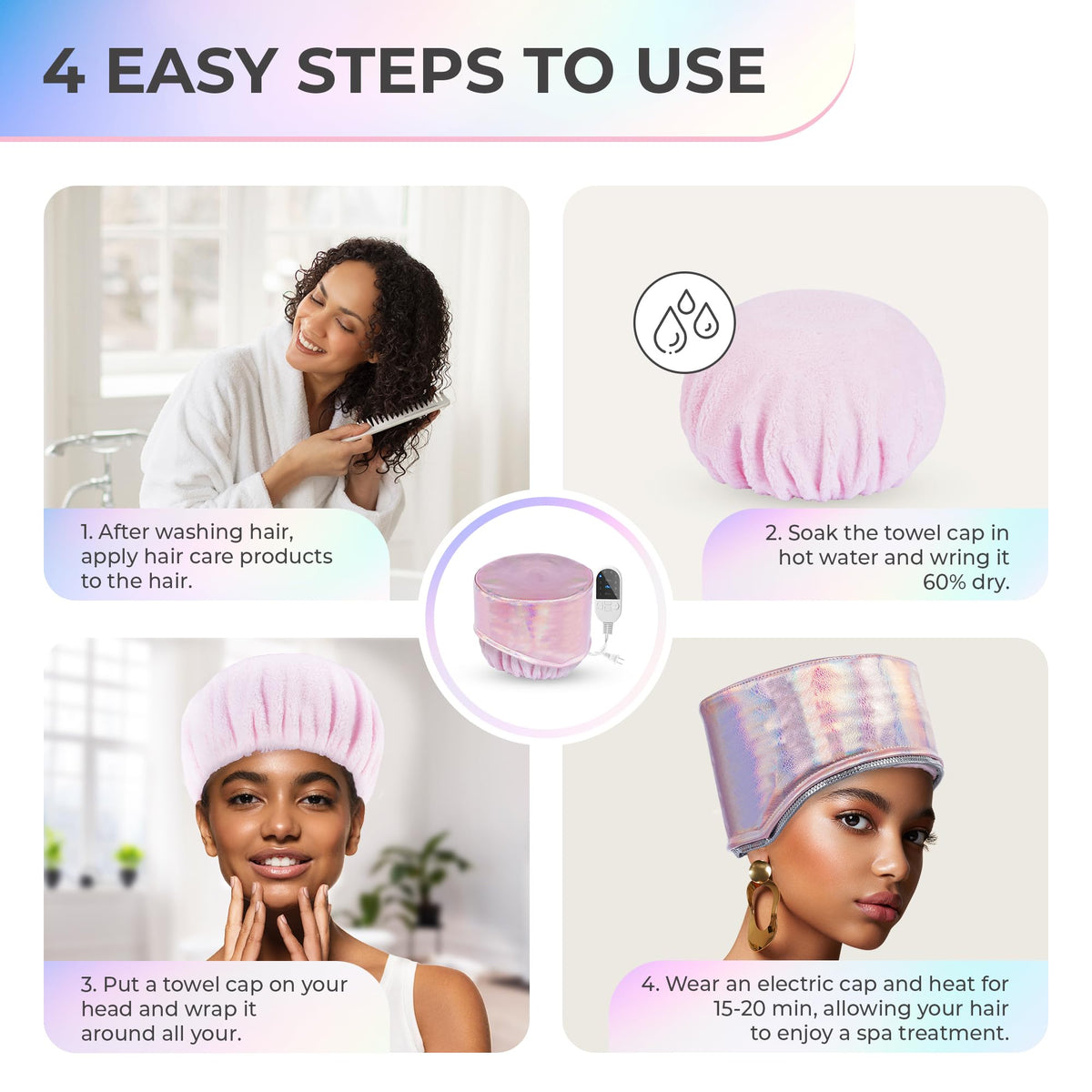 SISWOW Heating Cap portable design suitable for home and travel