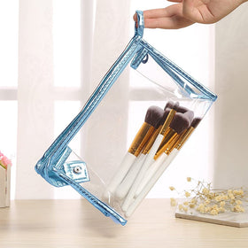 Sitake transparent pencil case ideal for classroom or office supplies.