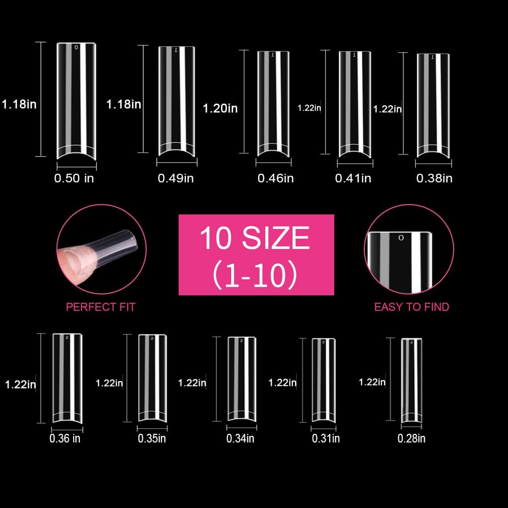 SITELENABY durable ABS nail tips built to resist breakage.