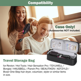SITHON bottom layer stores Revlon One-Step and care accessories securely.