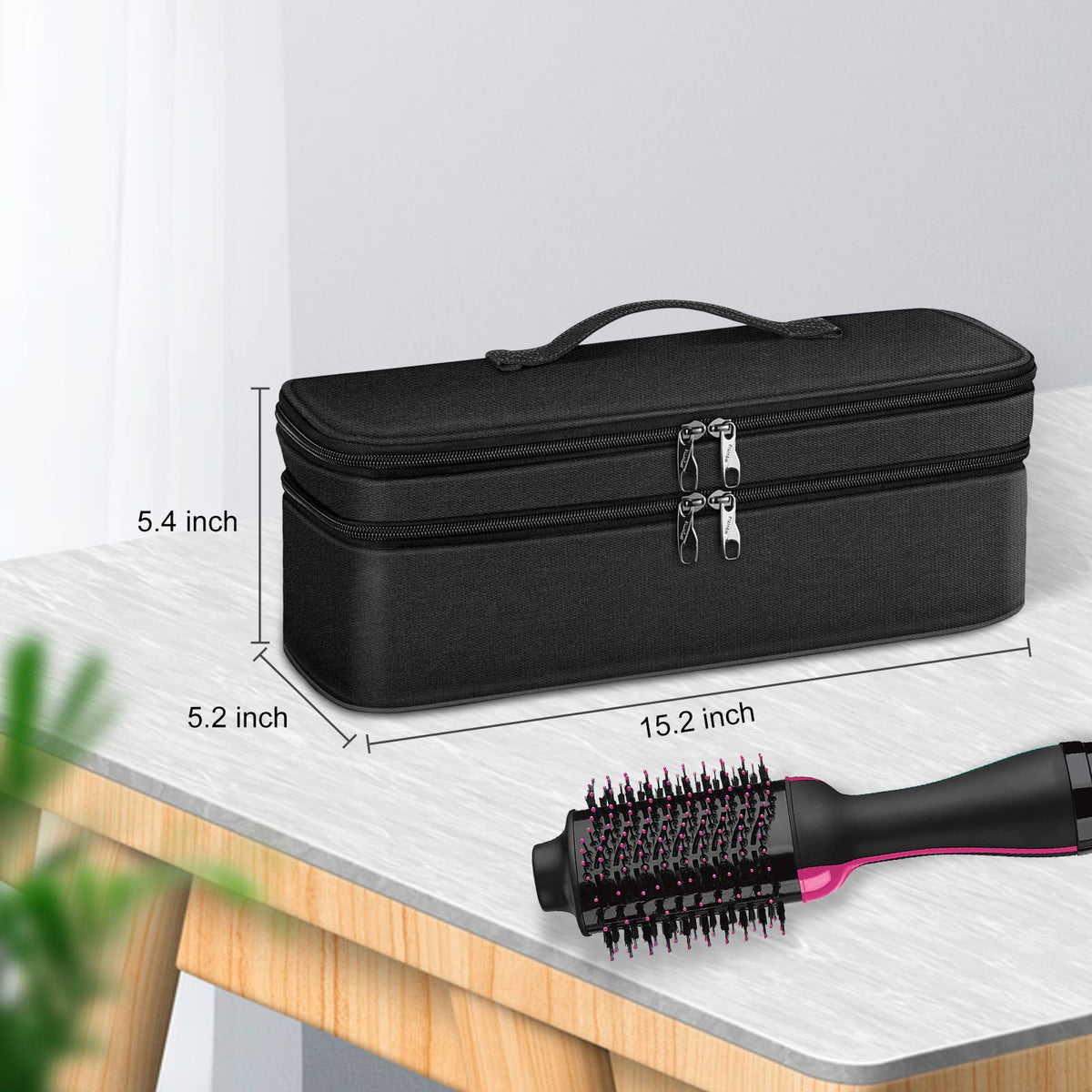 SITHON dual-zipper opening allows smooth access to contents.