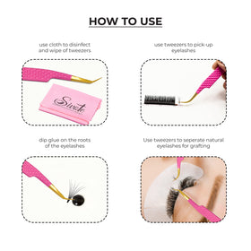 SIVOTE classic to mega-volume lash application with versatile tweezers