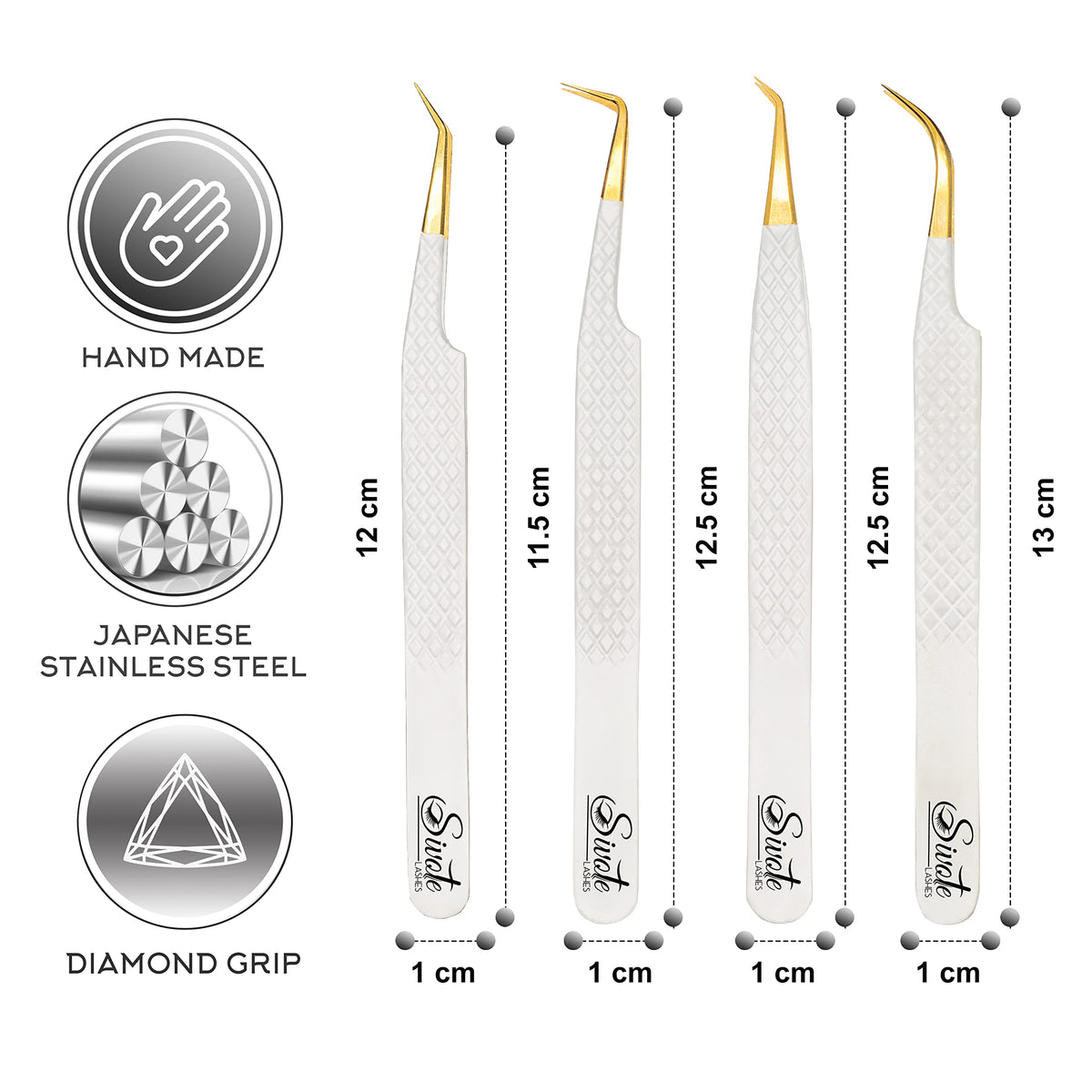 SIVOTE classic to mega volume lash tweezers speed up application.