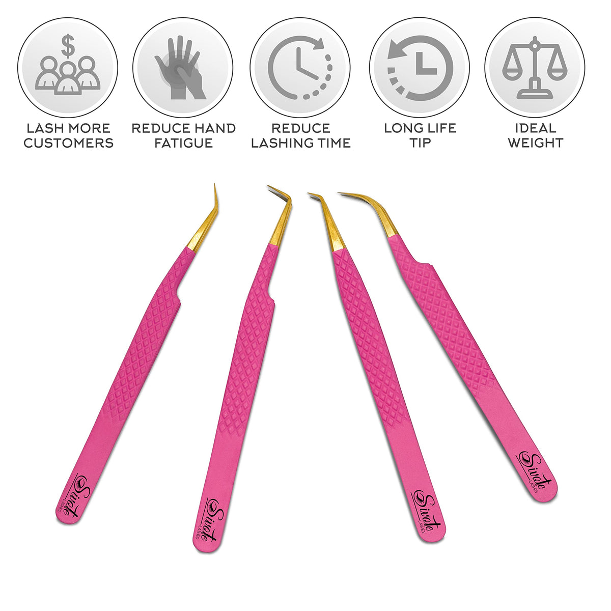 SIVOTE diamond-grip tweezers for controlled isolation and fan application